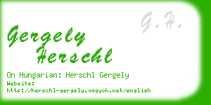 gergely herschl business card